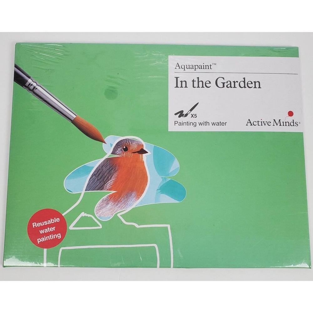 Active Minds In the Garden Aquapaint Activity 5 Reusable Water Painting